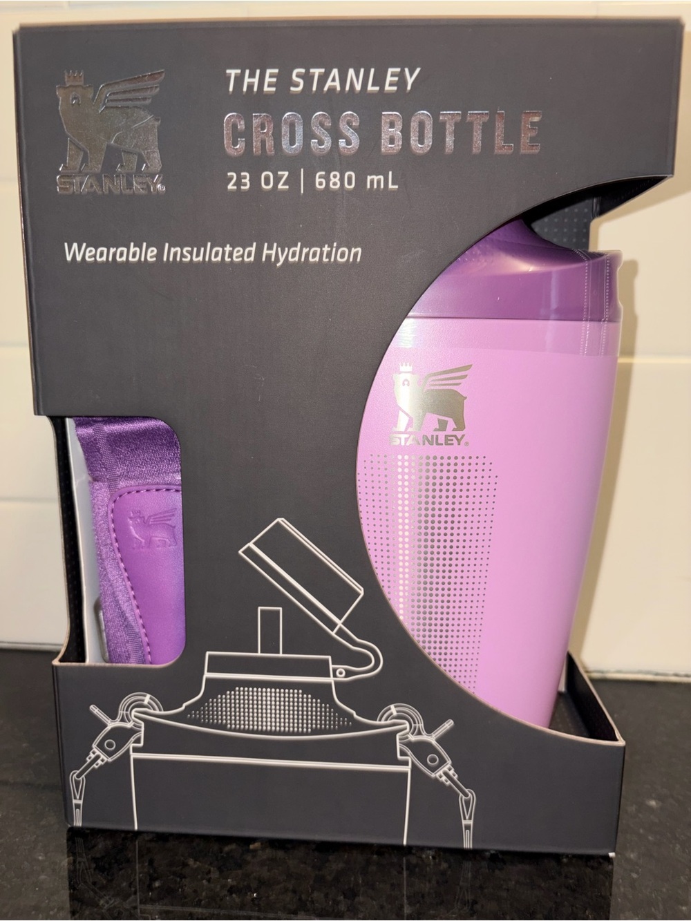 Stanley - 23oz. “Cross Bottle” in Color: Lilac (New/Sealed) - Picture 10 of 16